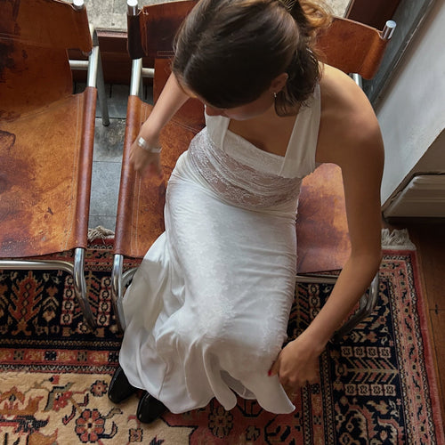 belle skirt in pearl