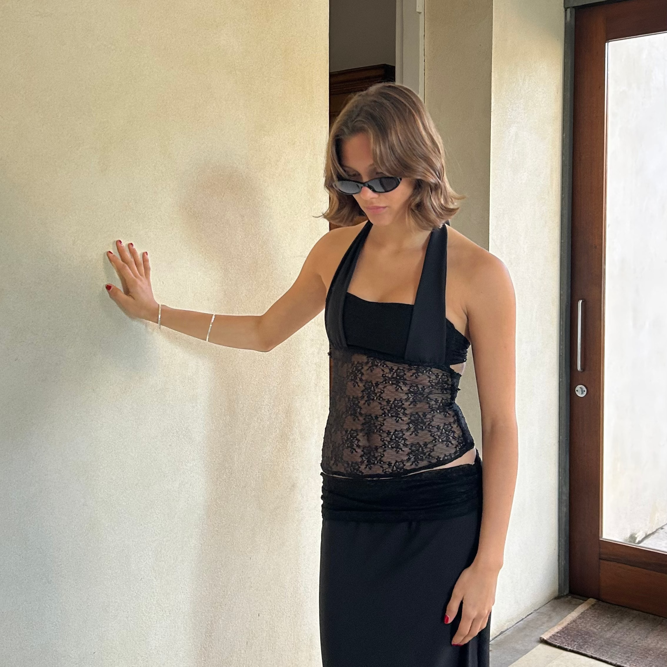 belle top in noir