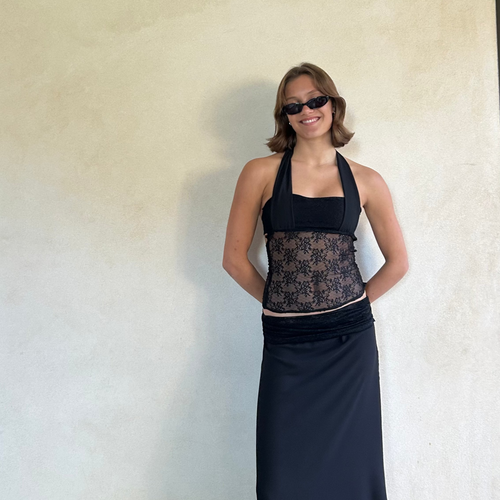 belle top in noir