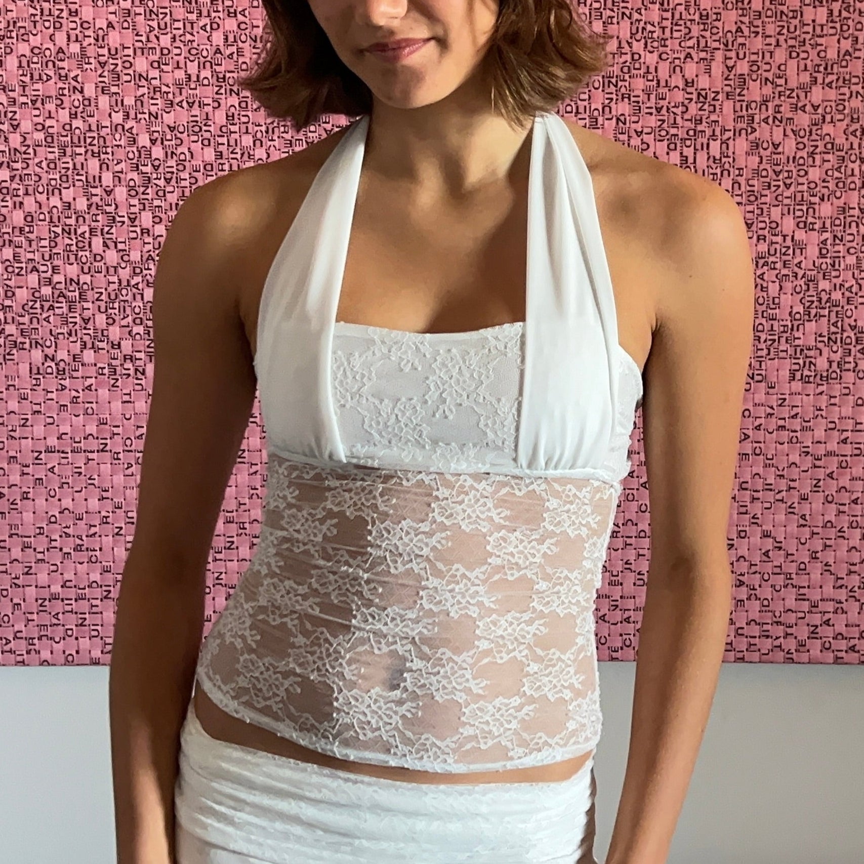 belle top in pearl